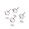 Non-Tarnish 304 Stainless Steel Ear Stud Components STAS-F222-046-1