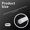 30Pcs ABS Plastic Round Tube KY-OC0001-44C-2