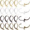  200Pcs 4 Colors Brass Leverback Earring Findings KK-NB0001-65-1