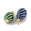 Brass Enamel Pendants KK-E112-16G-3