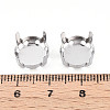 201 Stainless Steel Sew on Prong Settings STAS-T032-01-12mm-P-3