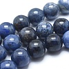 Natural Dumortierite Quartz Bead Strands G-I224-01-8mm-1