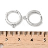 Brass Hoop Earrings Finding X-KK-H455-62P-3