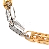 304 Stainless Steel Link Chain Bracelets BJEW-B078-112GP-2