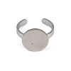 304 Stainless Steel Cuff Ring Components STAS-D372-04P-05-2