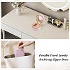 Portable Travel Round Velvet Jewelry Set Storage Zipper Boxes CON-TAC0001-11B-9