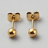 306 Stainless Steel Stud Earrings EJEW-WH0023-01G-1