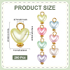 200Pcs Imitation Shell & Pearl Acrylic Pendants FIND-ME0003-99-2