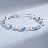 Heart Alloy Rhinestone Pendant Necklaces & Link Bracelets Sets FS-WGED12D-01-3