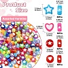 200Pcs 4 Styles Transparent Acrylic Beads OACR-YW0001-97-2