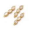 Rack Plating Eco-Friendly Brass Micro Pave Cubic Zirconia Pendants LS-KK-K165-27G-01-1
