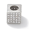 Rack Plating Brass Micro Pave Cubic Zirconia Beads KK-L224-036P-1