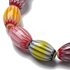 Handmade Millefiori Lampwork Beads Strands LAMP-F035-12-4