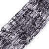 Crackle Transparent Glass Beads Strands GLAA-N068-05A-01-1