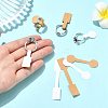 500Pcs 4 Styles Folding Blank Paper Jewelry Price Tags CDIS-FS0001-33-4