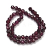 Natural Garnet Beads Strands G-B168-A05-4mm-3