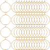 SOFPLATE 200Pcs Brass Wine Glass Charm Rings KK-SP0001-31B-G-1