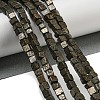 Natural Pyrite Beads Strands G-F631-K29-2