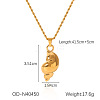 304 Stainless Steel Rhinestone Pendant Necklaces FS-WGDF7E7-05-1