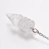 Natural Quartz Crystal Pointed Dowsing Pendulums G-E338-07F-1