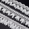 3 Yards 3 Styles Polyester Embroidery Flower Lace Trim OCOR-GA0002-05-1