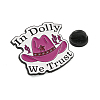 In Dolly We Trust Enamel Pins Black Alloy Brooches for Backpack Clothes JEWB-I030-10A-3