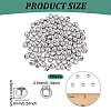 100Pcs 303 Stainless Steel European Beads STAS-NB0001-96B-2