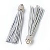 PU Leather Cord Tassel Big Pendants IFIN-F149-I12-2