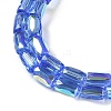 Electroplate Glass Chevron Beads Strands GLAA-Q101-02A-AB03-3