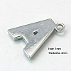 Alloy Letter Pendants X-RB-C1416-A-2