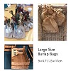 Burlap Packing Pouches Drawstring Bags ABAG-BC0001-04-4