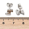 Tarnish Resistant 304 Stainless Steel Puppy Stud Earrings X-EJEW-F227-05P-2