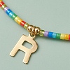 26Pcs 26 Style 201 Stainless Steel Initial Letter A~Z Charm Bracelets Set BJEW-MZ00108-5