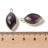 Natural Amethyst Pendants G-B009-01G-Q-3