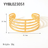 Hollow Titanium Steel Cuff Bangles for Women BS9100-2-1