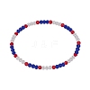 Polymer Clay Rhinestone Round Beaded Necklaces NJEW-SW00049-01-1
