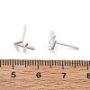 S925 Sterling Silver Stud Earrings EJEW-K303-01S-09-5