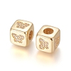 Brass Micro Pave Cubic Zirconia European Beads ZIRC-G162-14G-11-2