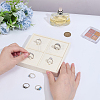 4-Slot Microfiber Ring Organizer Display Stands ODIS-WH0050-15C-01-3