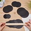 12Pcs 4 Styles Silicone Placemats AJEW-FG0004-45-3