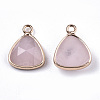 Natural Rose Quartz Charms G-N326-48E-2