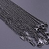 2.5mm Unisex 304 Stainless Steel Rolo Chains Necklaces WT9583-4-1