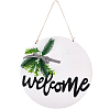Wooden Pendant Decorations AJEW-GF0002-35-1