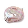 Natural Baroque Pearl Keshi Pearl Pendants PALLOY-JF04629-02-5