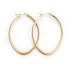 201 Stainless Steel Hoop Earrings EJEW-A053-06A-G-1