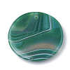 Dyed Natural Striped Agate/Banded Agate Pendants G-S280-02-3