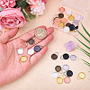 24Pcs 6 Colors Brass Pendant Cabochon Settings FIND-CA0010-44-3