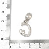 Brass European Dangle Charms KK-Z097-01C-GP-3
