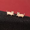 Stainless Steel Small Animal Stud Earrings for Women PW-WG5B49B-31-1