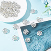 30Pcs Alloy Rhinestone Shank Bottons BUTT-HY0001-14S-4